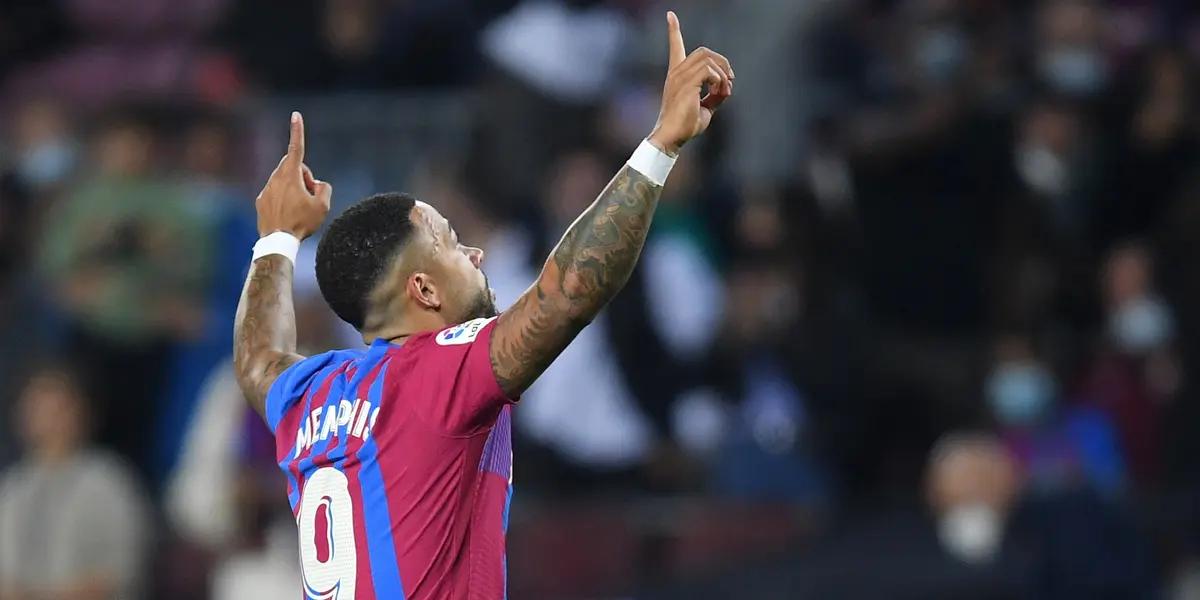 Memphis Depay scored the first goal for Barcelona after the departure of Ronald Koeman but it could only earn Barcelona a draw.