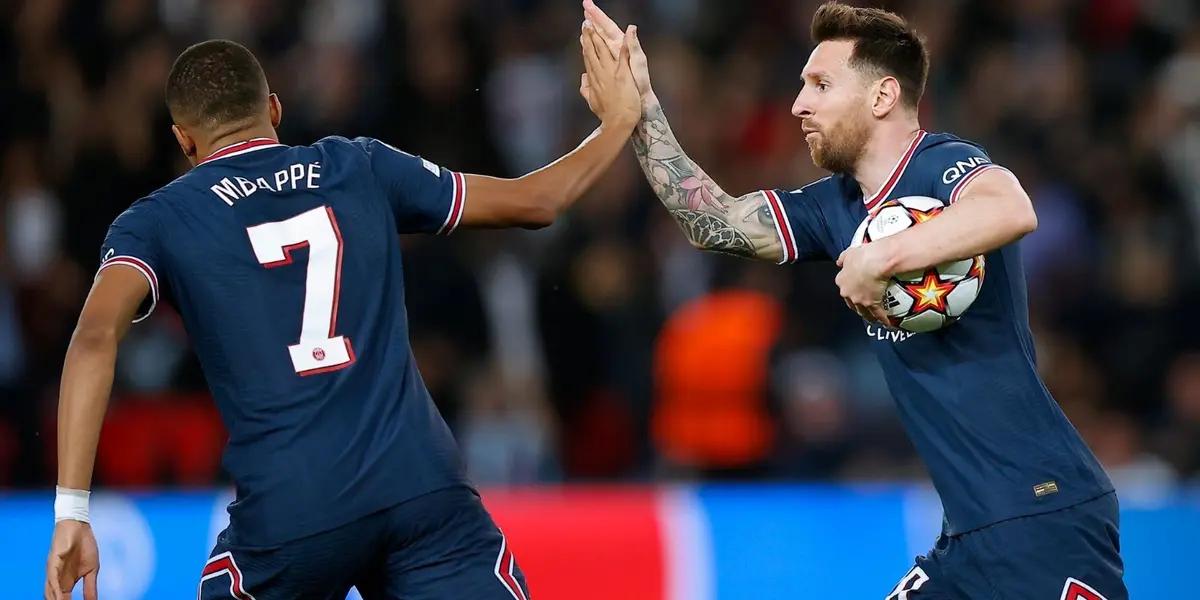 Messi and Mbappe played together at PSG for two years