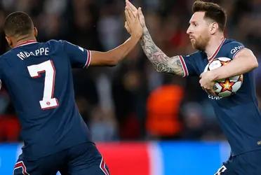 Messi and Mbappe played together at PSG for two years