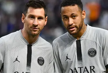 Messi and Neymar played together in Barcelona and Paris Saint-Germain