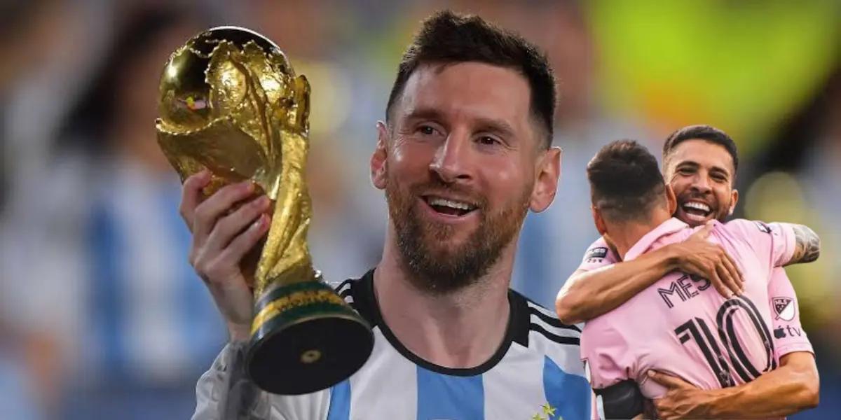 Messi con la Copa del Mundo y con el Inter/FOTO: Goal