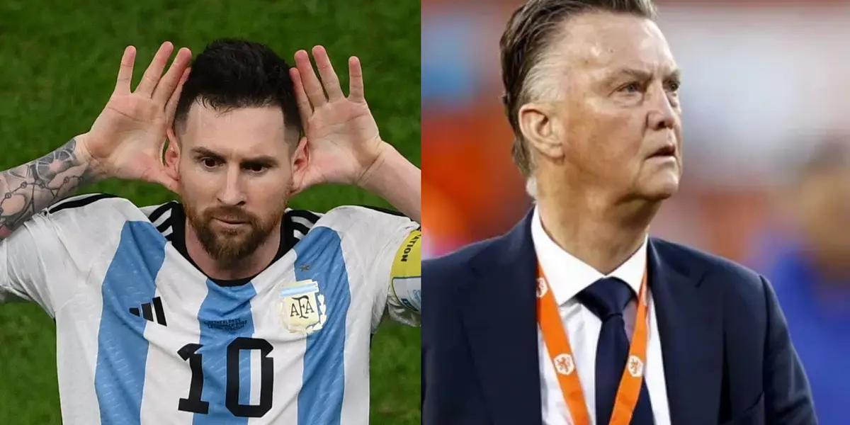 Messi couldn't take it any longer and dedicated a few words to the Netherlands coach after the World Cup match