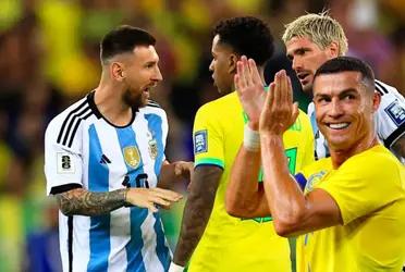 Messi had a little argument with Real Madrid's Rodrygo