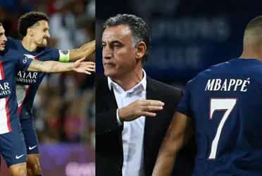 Messi is not on the pitch, but that is not a problem for this PSG player.