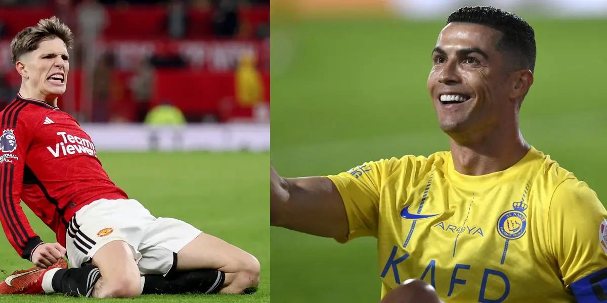 Messi won't like it, Garnacho's new celebration like Cristiano Ronaldo