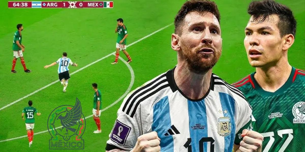 Messi y Chucky en el Argentina vs México/ FOTO: Youtube el Fútbol del alma