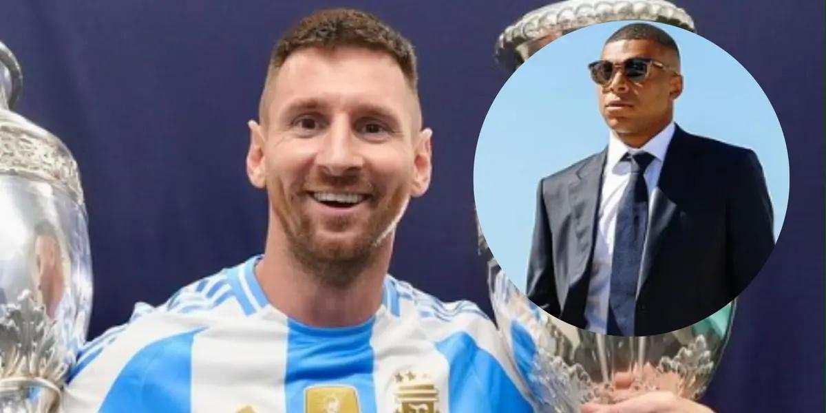 Messi y Mbappé. Redes de Messi y Mbappé.