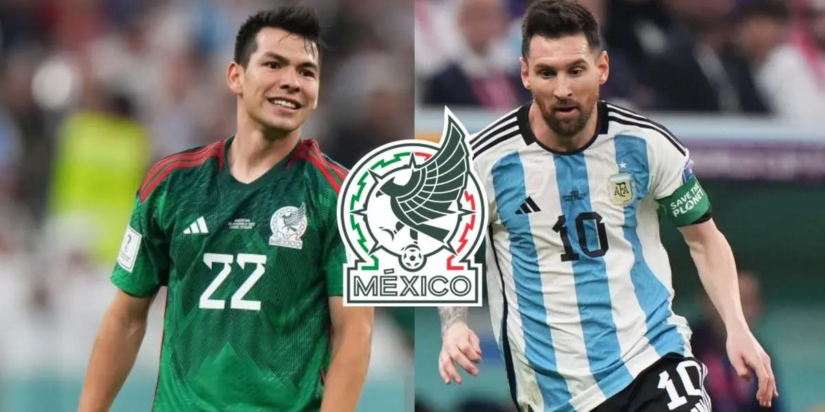 Mexico was at home in Lusail and they chanted Hirving Lozano's name; Lionel Messi reacted like this