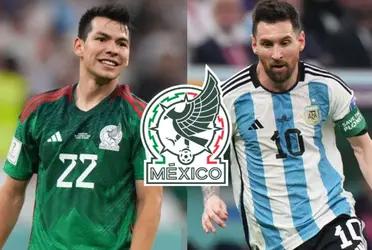 Mexico was at home in Lusail and they chanted Hirving Lozano's name; Lionel Messi reacted like this