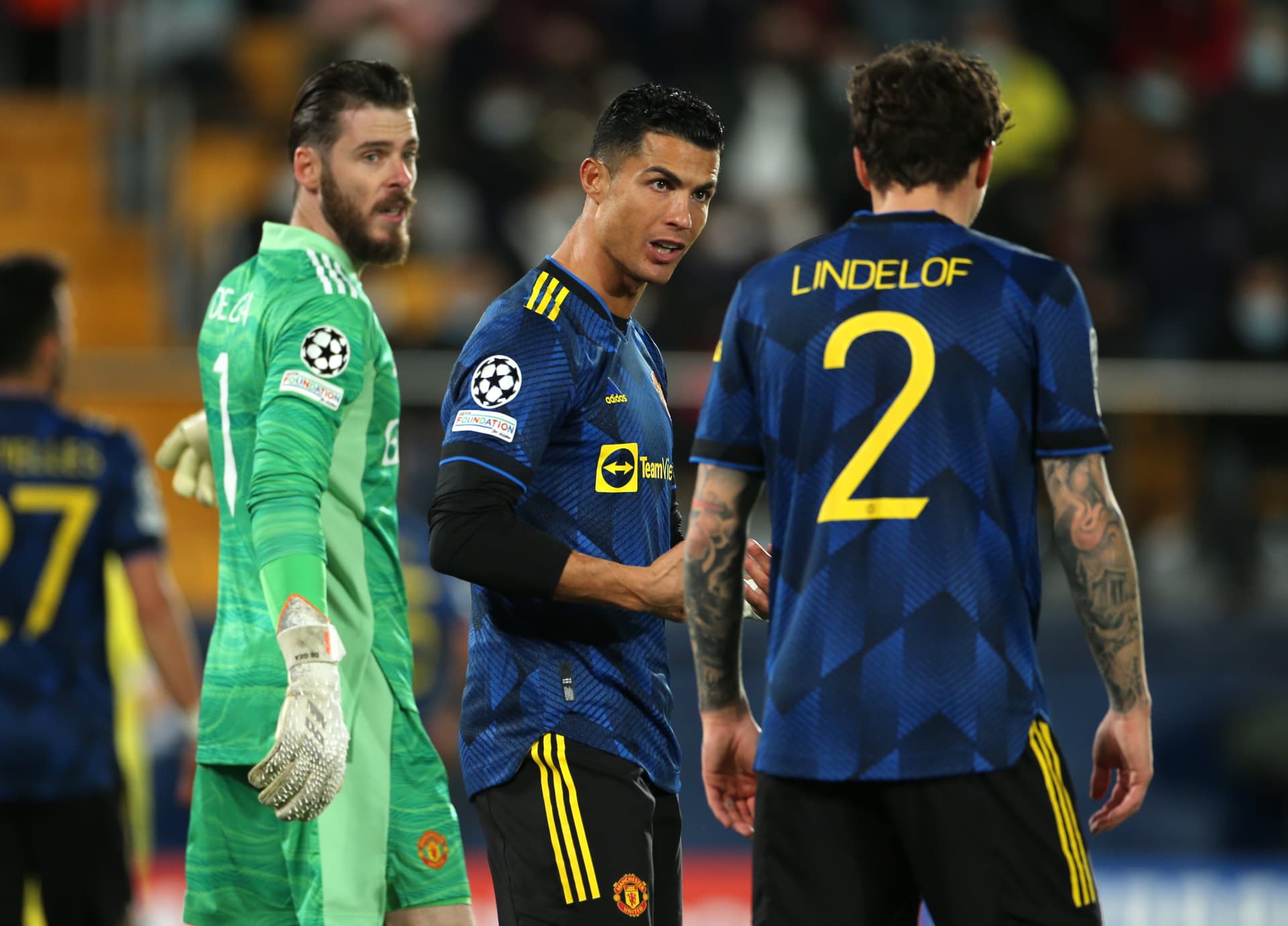 Michael Carrick has announced his first lineup for the Champions League match against Villarreal. What is their combined market value?
