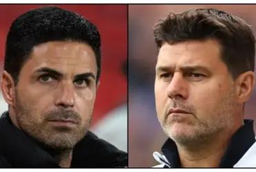 Mikel Arteta and Mauricio Pochettino