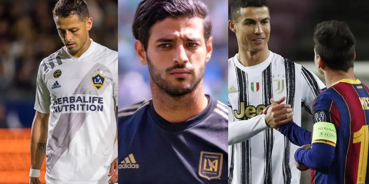 MLS asked Carlos Vela to choose their ideal Top 5 players and surprised by leaving Cristiano Ronaldo and Lionel Messi off the list