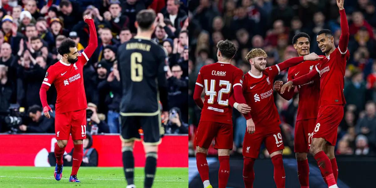 Mohamed Salah and Liverpool advances to the quarterfinals of the Europa League convincingly.