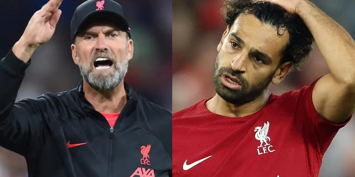 Mohamed Salah left the game very upset