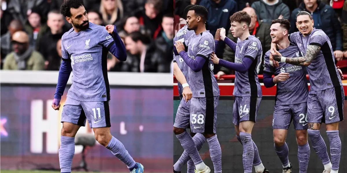 Mohamed Salah shines on his return for Liverpool as the Reds defeat Brentford 4-1.