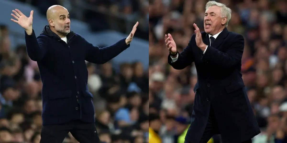 Pep Guardiola and Carlo Ancelotti