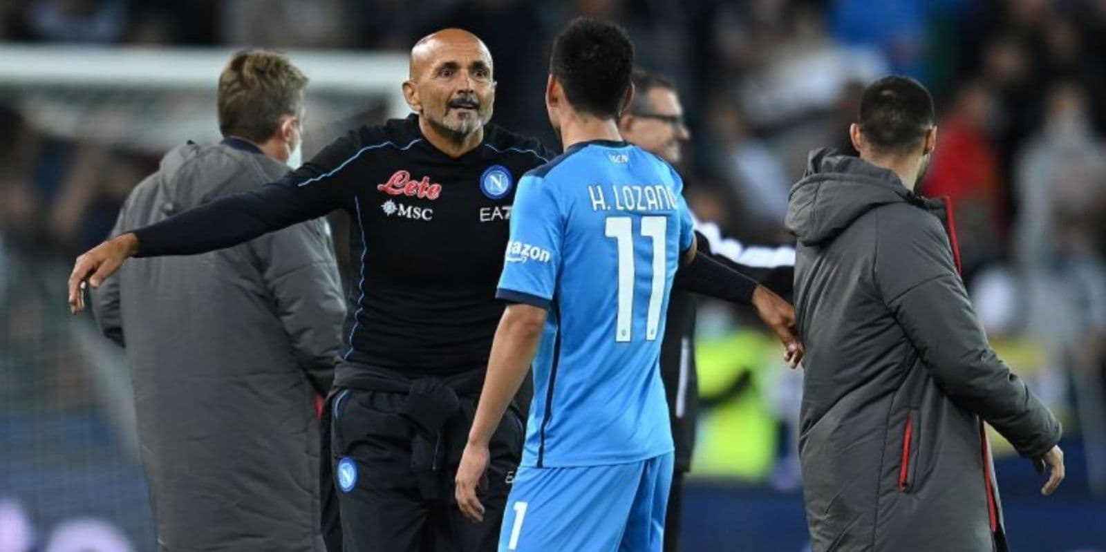 Napoli coach Luciano Spalletti and the insult against Hirving Lozano