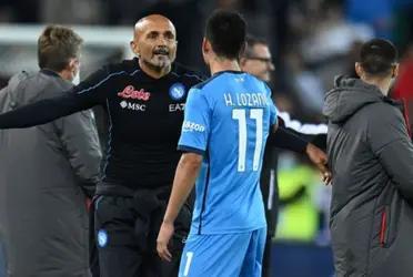 Napoli defeated Salernitana I want coach Luciano Spalletti surprised with a message for Hirving Lozano