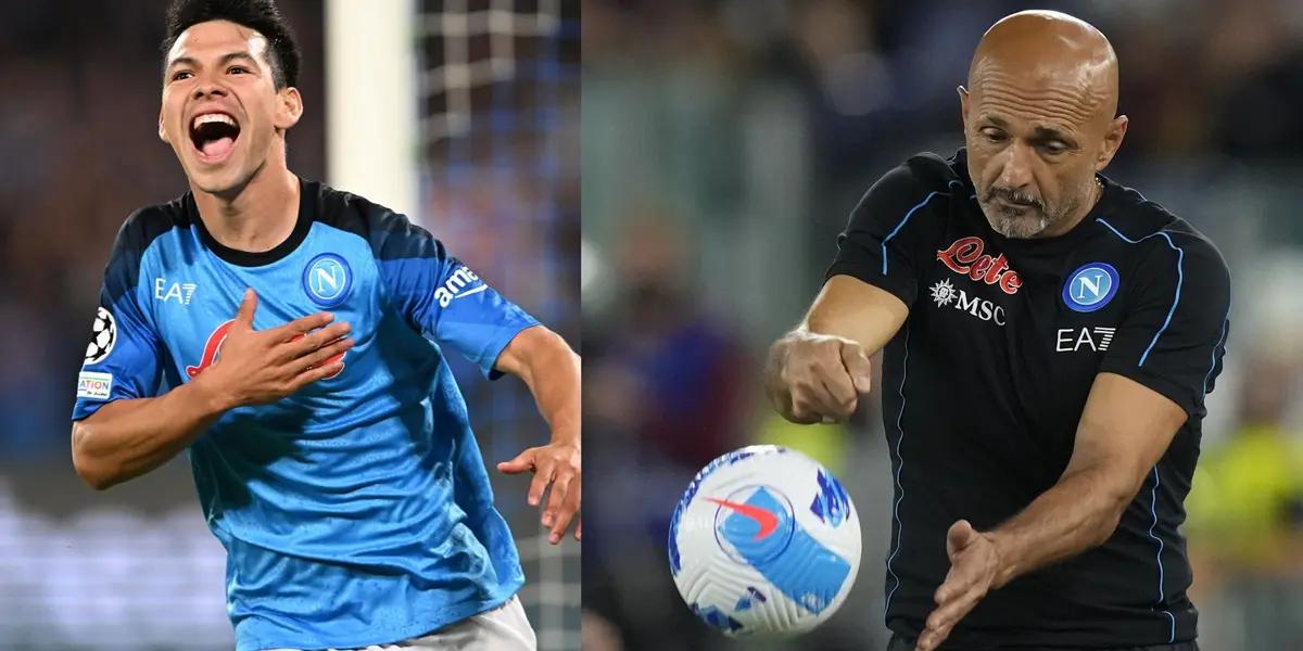 Napoli is beating Ajax and shows a great level with a goal from Lozano, this is how Spalletti reacted