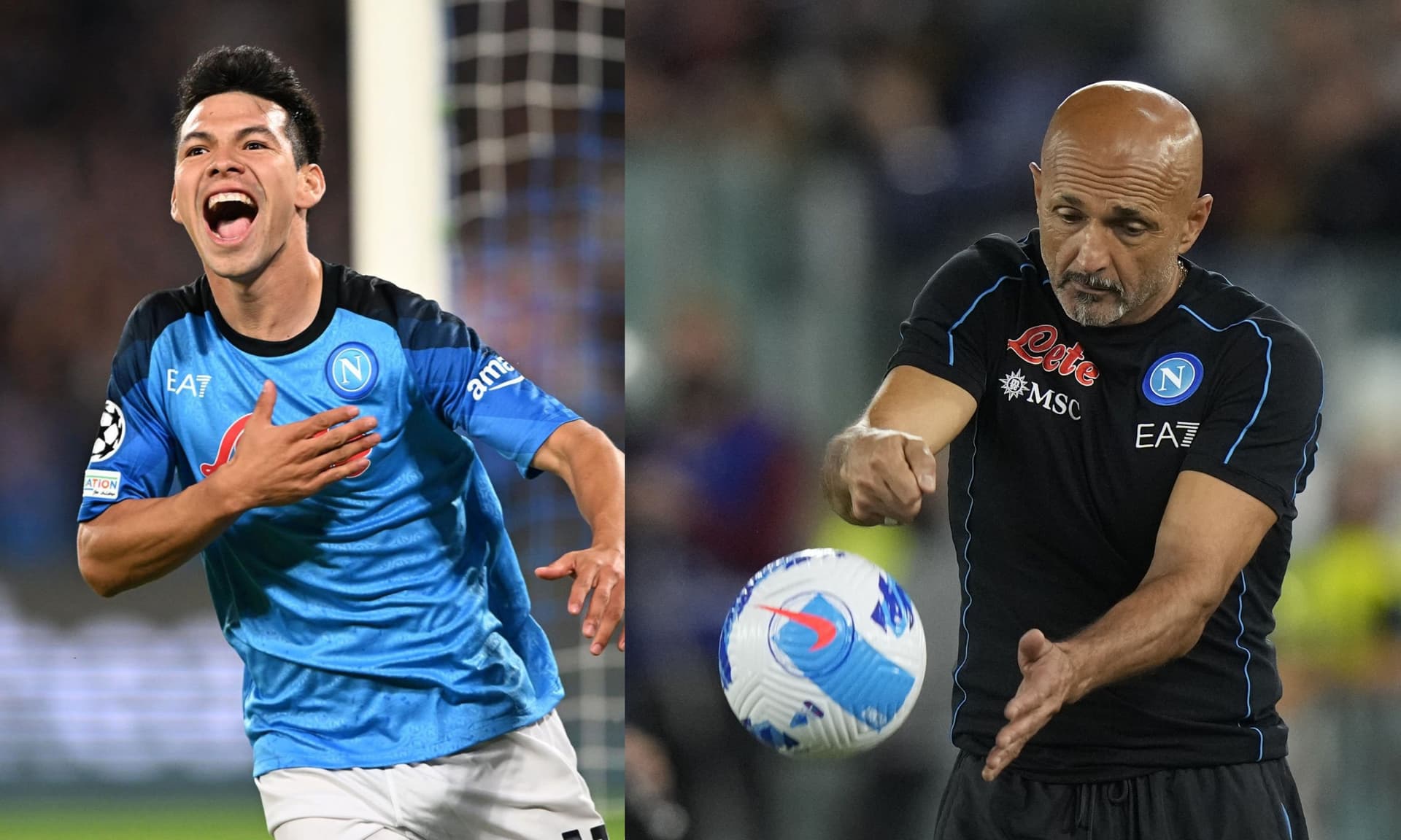 Napoli is beating Ajax and shows a great level with a goal from Lozano, this is how Spalletti reacted