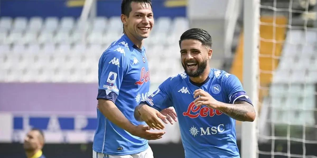 Napoli's star forward criticized his teammates and made it clear that he misses the Mexican.