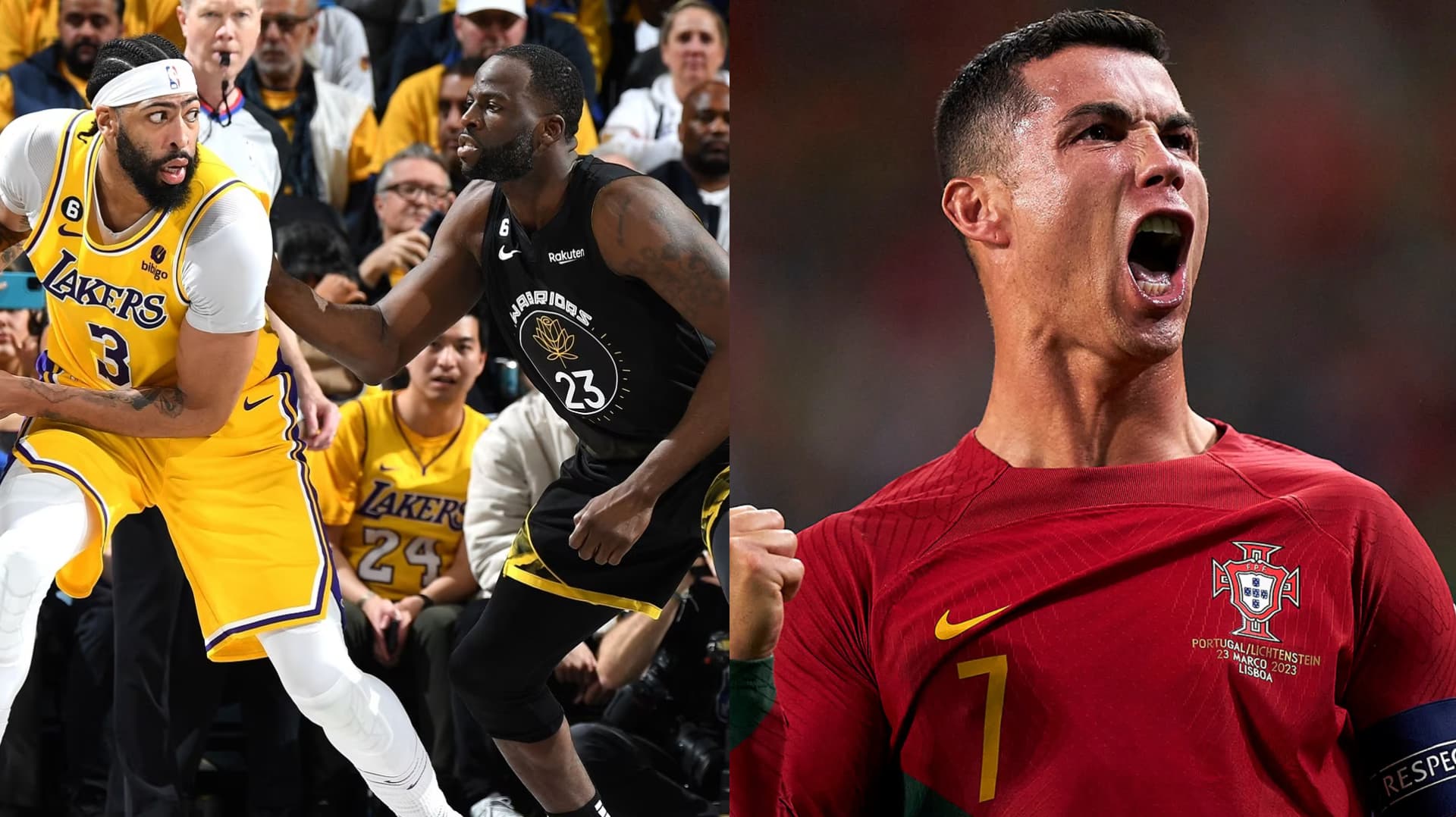 NBA players were inspired by Cristiano Ronaldo before an NBA game.