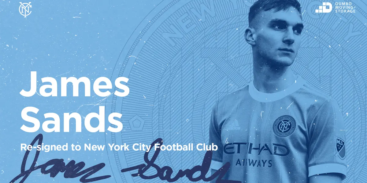 New York City FC midfielder James Sands, 20, has suffered a right foot fracture and will be out for the rest of the season.