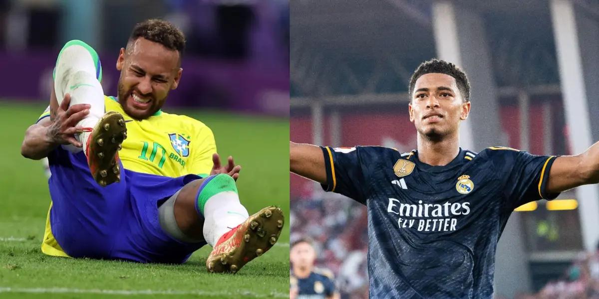 Neymar Jr earns more money while injured, than Bellingham being fit.