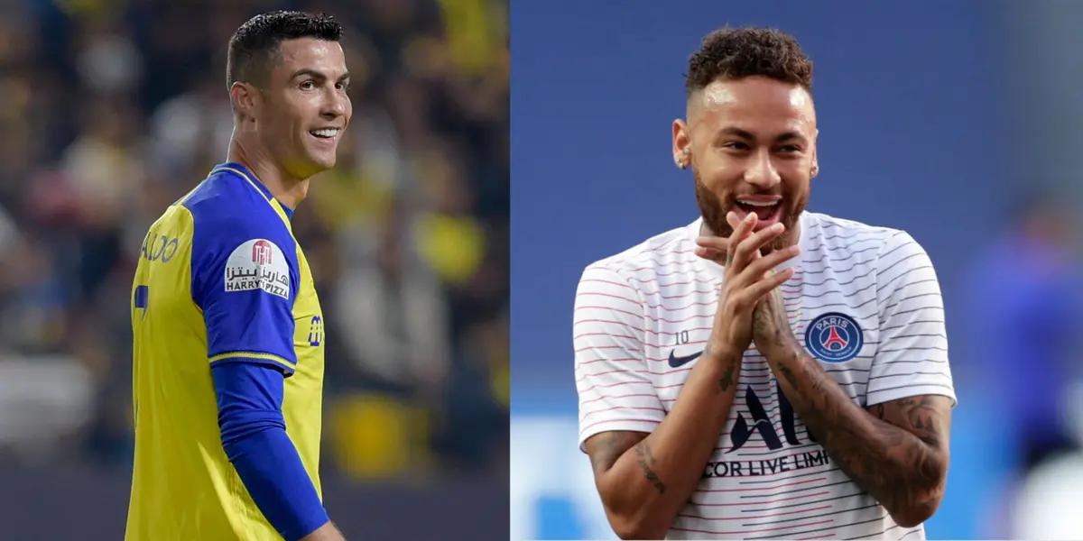 Neymar Jr just arrived to Saudi Arabia, and he already spoke about Cristiano.