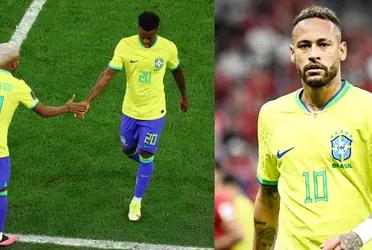 Neymar Jr witnessed Vini's reaction, he was not happy.