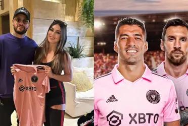 Neymar Junior took a controversial picture with a fan holding an Inter Miami shirt.