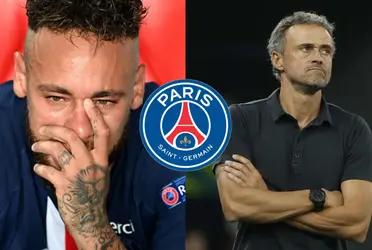 Neymar returned to training with PSG and Luis Enrique made that decision