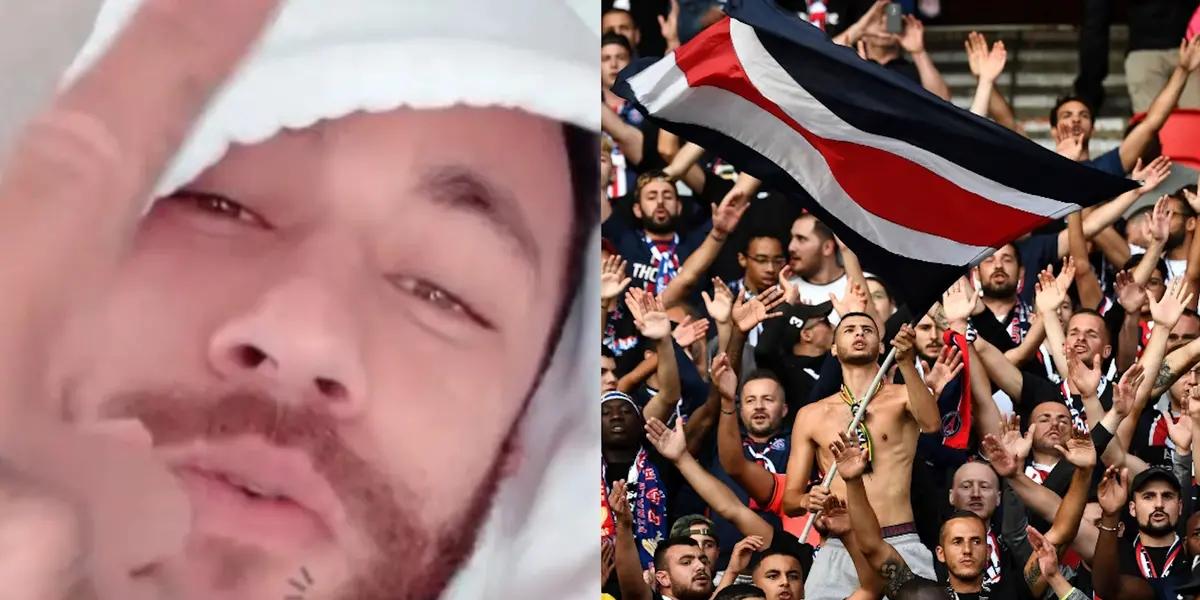 Neymar showed his disappointment towards PSG fans for failing to recognise his