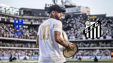 Neymar went to watch a Santos FC game yesterday as he decides where he wants to play next in his career.