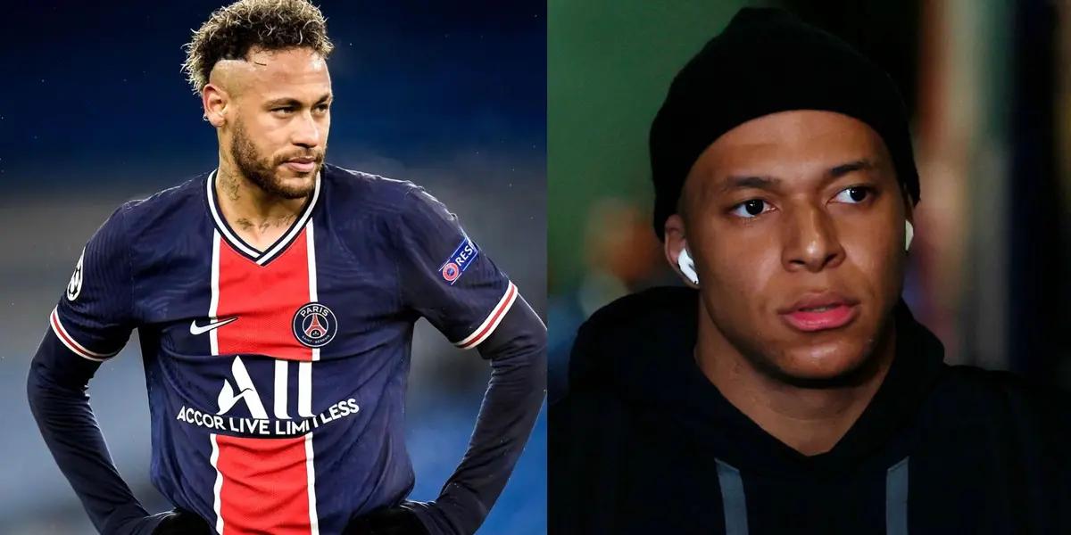 Neymar's controversial like in an Instagram post that insults Mbappe