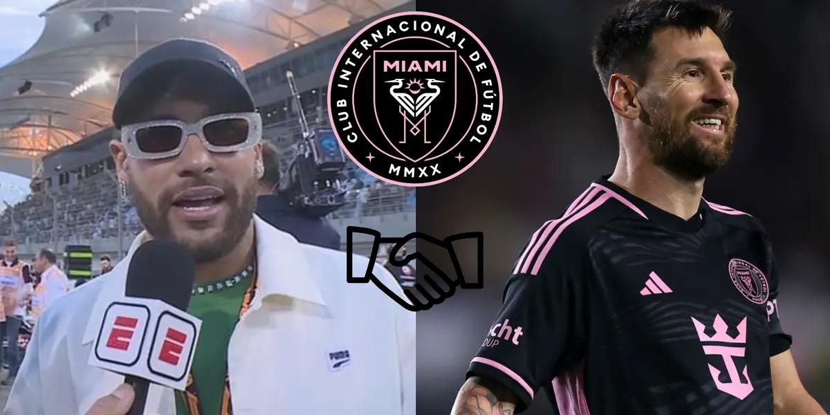 Neymar's interview gets Inter Miami and Lionel Messi excited.
