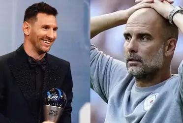 Not even Pep could believe it, Guardiola's reaction when Messi won The Best