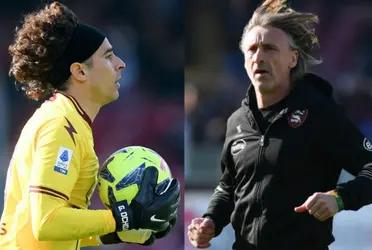 Not everything is rosy for Guillermo Ochoa; in his debut in the Italian league he receives bad news from his coach