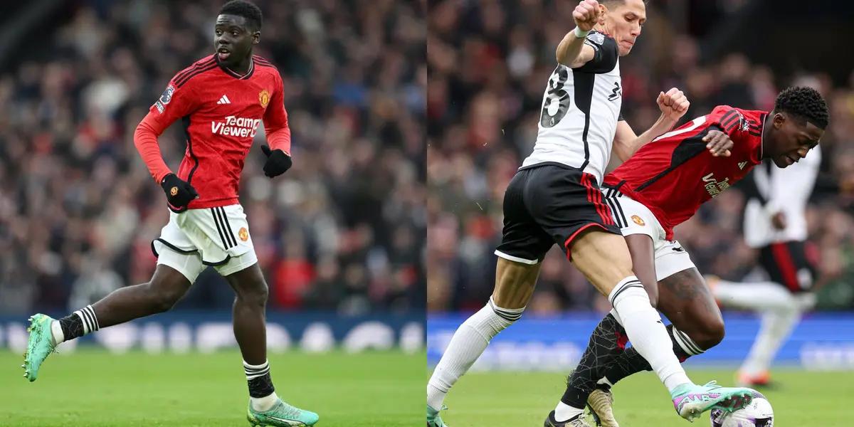 Omari Forson makes his Premier League debut with Manchester United but it stays 0-0 at halftime.