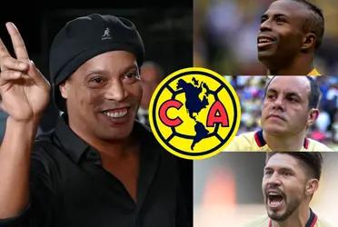 One of América's players surprised Ronaldinho and even called him an idol