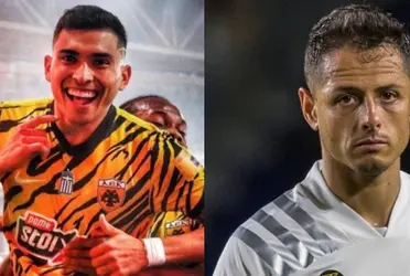 Orbelín Pineda showed a message that Chivas fans liked