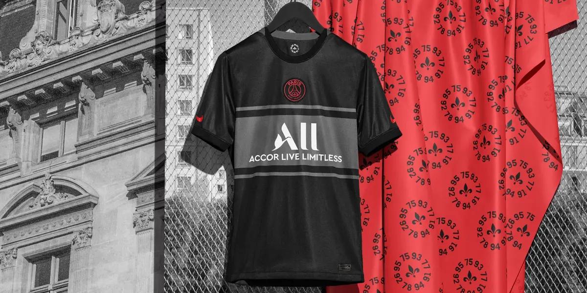 Paris Saint-Germain launched a new third kit on Monday to commemorate their outstanding summer of transfer business. The new shirts pay tribute to their new signings and their fans. It is largely black and grey.
