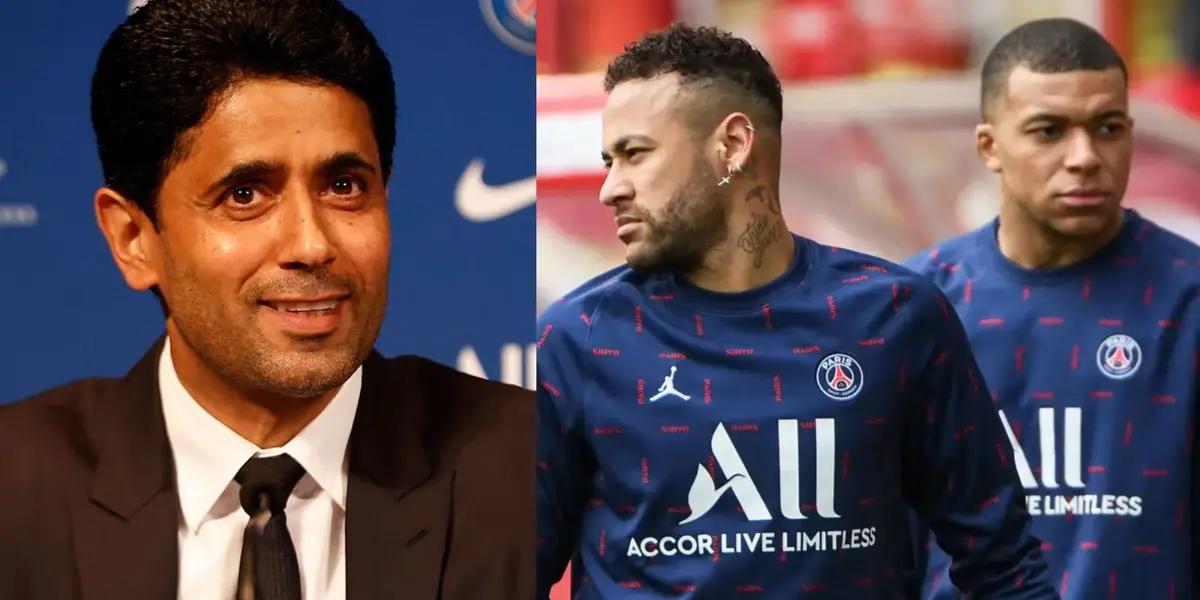 Paris Saint-Germain president talked about the real “issue” in the conflict between his top stars.