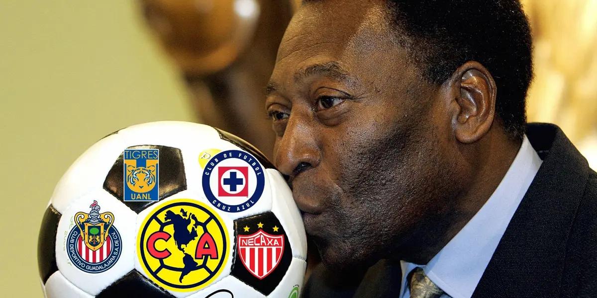 Pelé and the only club in Mexico that he did know and it was all because of his greatness and everything he did at the time