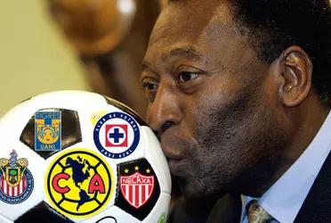 Pelé and the only club in Mexico that he did know and it was all because of his greatness and everything he did at the time