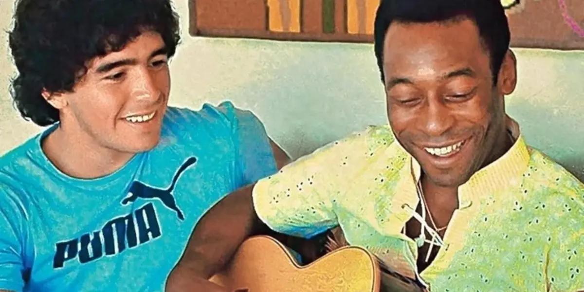 Pele said goodbye to Diego Maradona again and was very sorry for not having said something to him when Maradona was still alive
