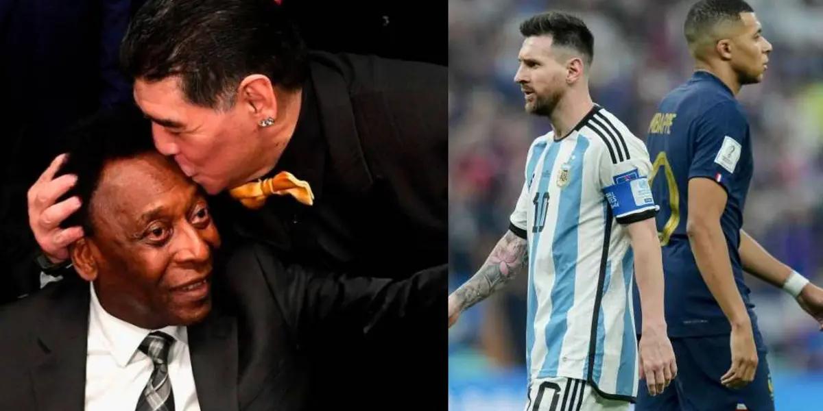 Pele's last message, in which he curiously compares Messi, Maradona and Mbappe, has been revealed