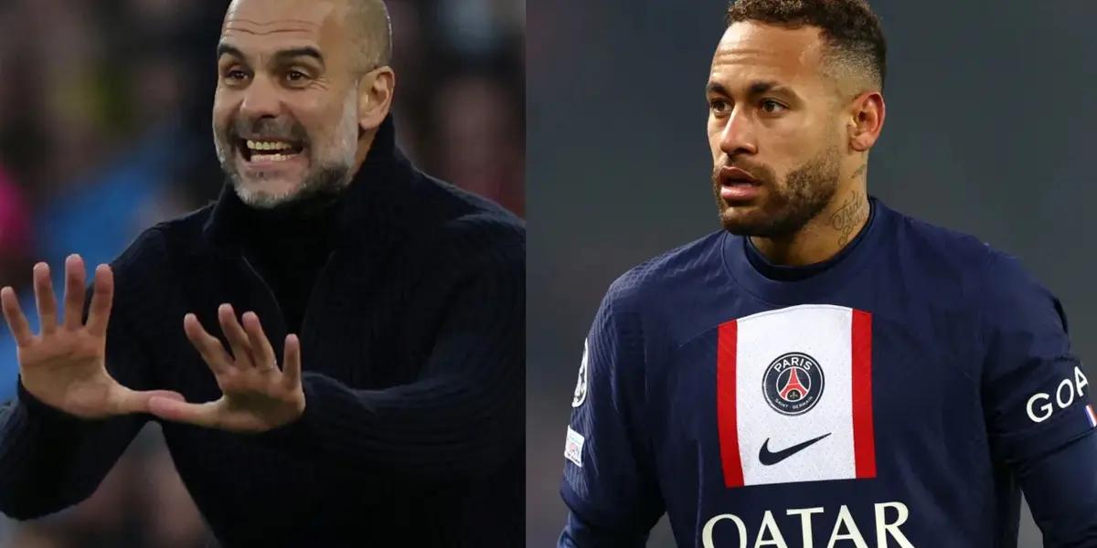 Pep Guardiola and Neymar Jr could join paths in England, this is what the Brazilian did when he found out that Manchester City is interested in him