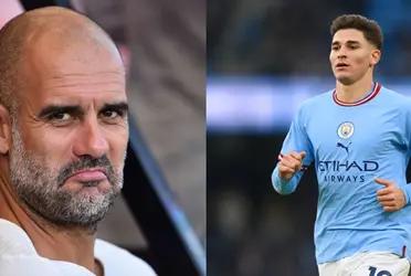 Pep Guardiola does not have confidence in Julián Álvarez and this act shows it