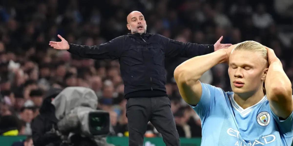 Pep Guardiola, Erling Haaland Photo: BBC, GOAL